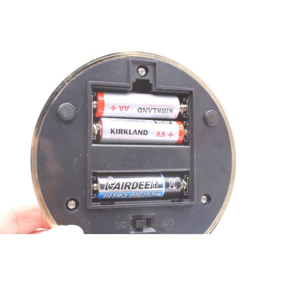 Elegant Crystal Holiday Tree Twinkling Lights Batteries Gold Base 8" H Vtg 80/90 - Picture 11 of 13